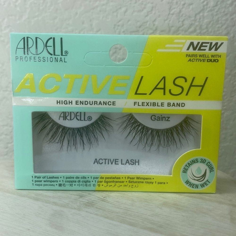 $4‎ 🌙 Ardell Active Lash GAINZ NEW IN BOX Black Wispies False Lashes